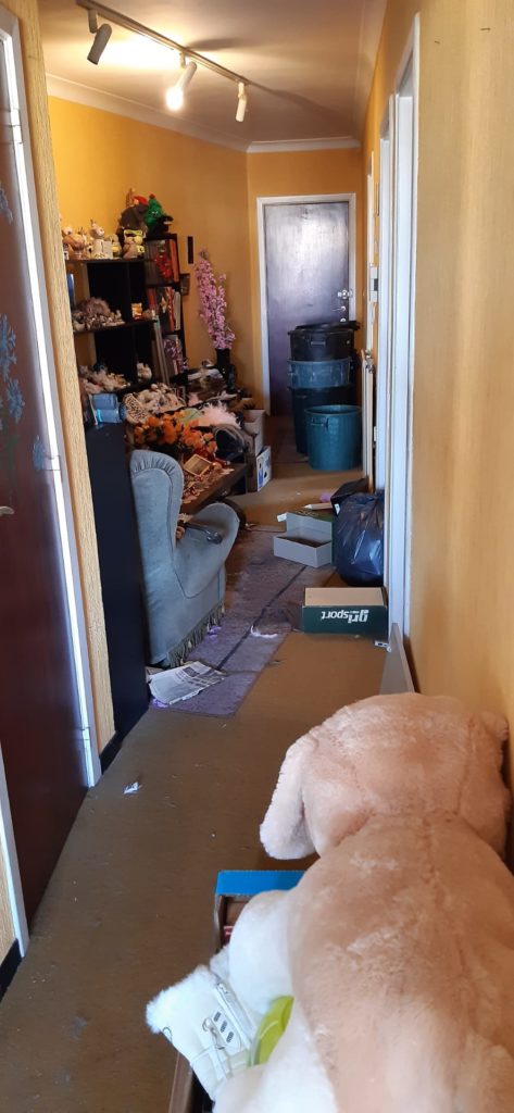 Couloir d'un appartement avant un vide maison